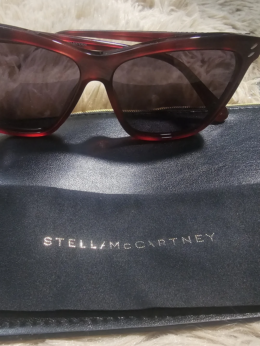 Stella McCartney Women's Red Cat-Eye Sunglasses